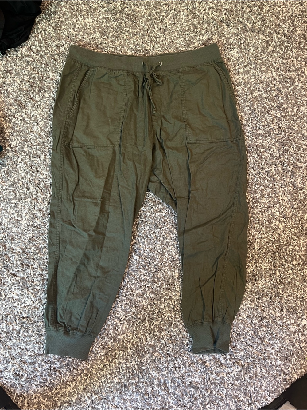 GAP Olive Green Women's Cargo Jogger Trousers